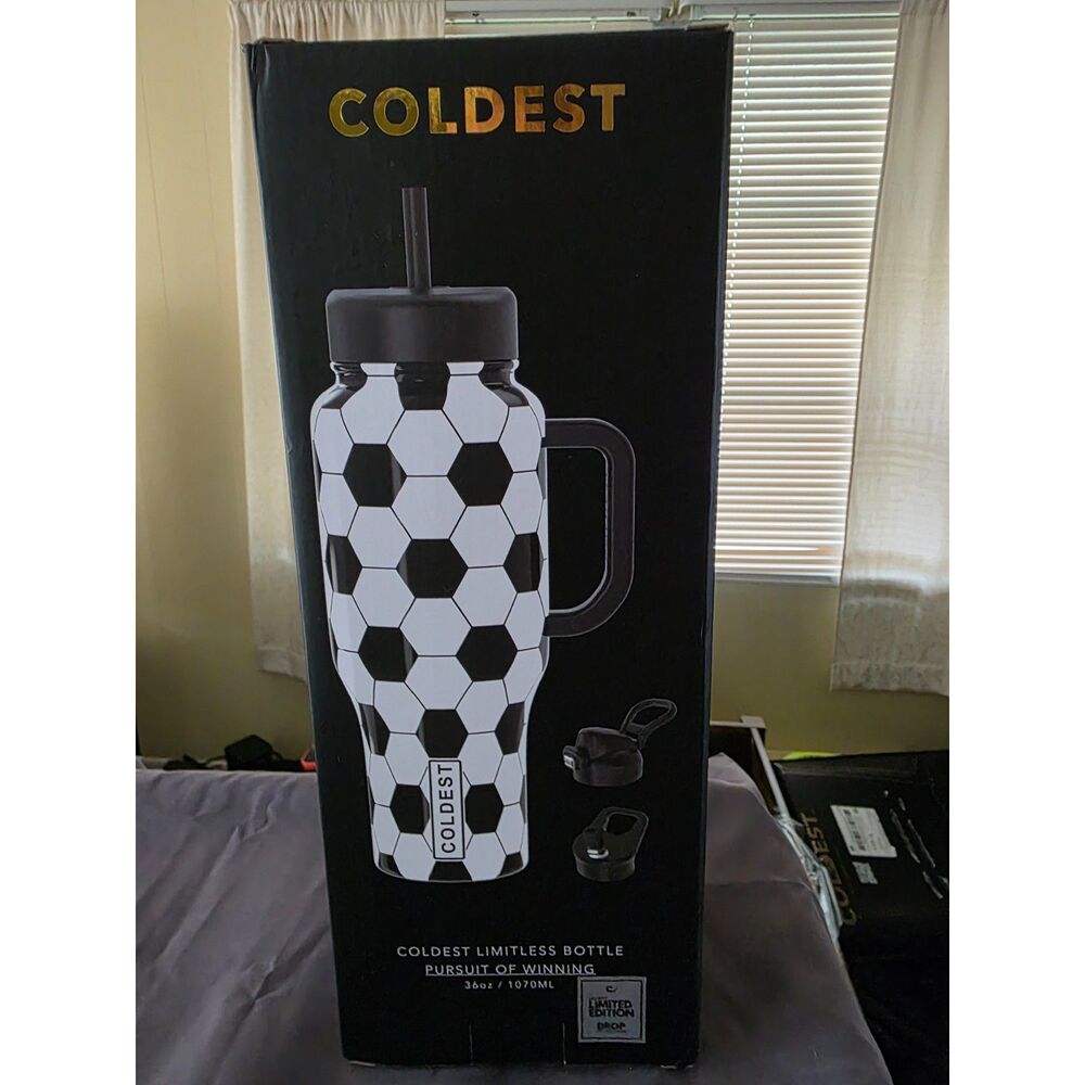 Coldest Limited Edition 36oz Pursuit of Winning Water Bottle